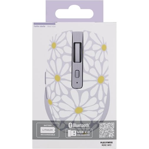 T'nB MWXFLOWER souris Droitier Bluetooth + USB Type-A 1600 DPI