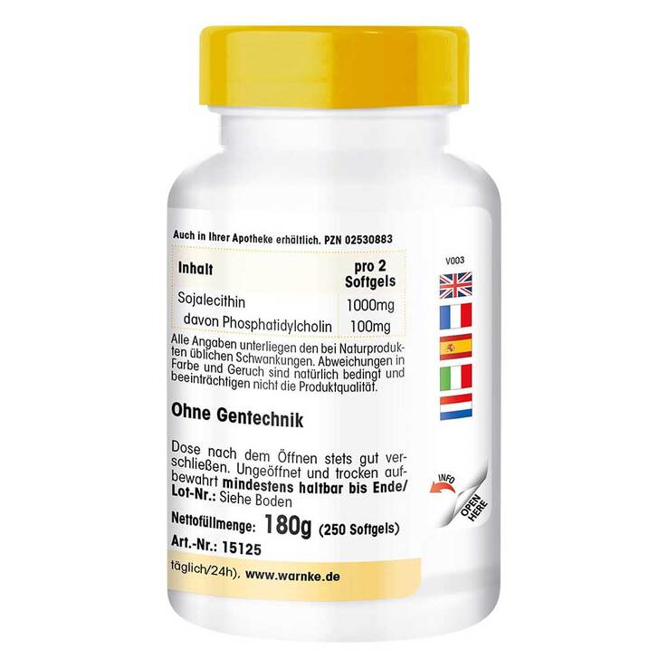 Lecithin 500 mg Kapseln, 250 St