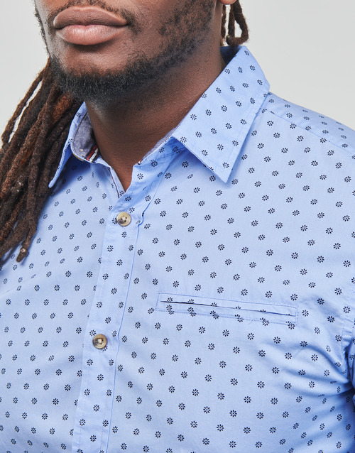 Jack & Jones - JJETREKOTA DETAIL SHIRT LS - Bleu