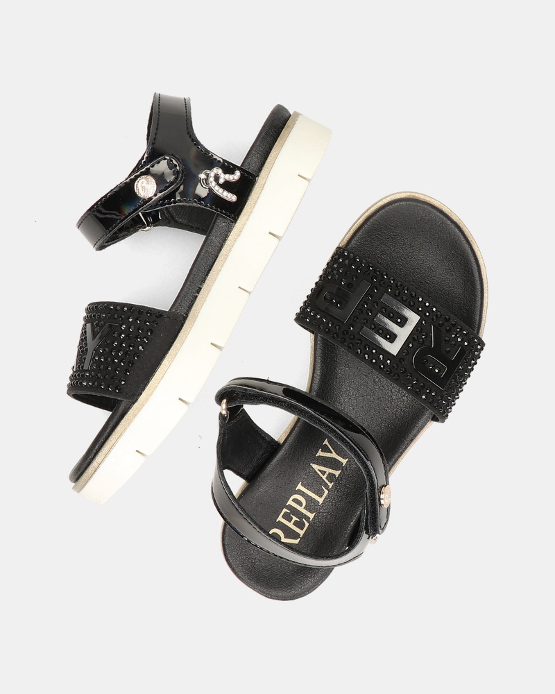 Replay Sandalen  - zwart
