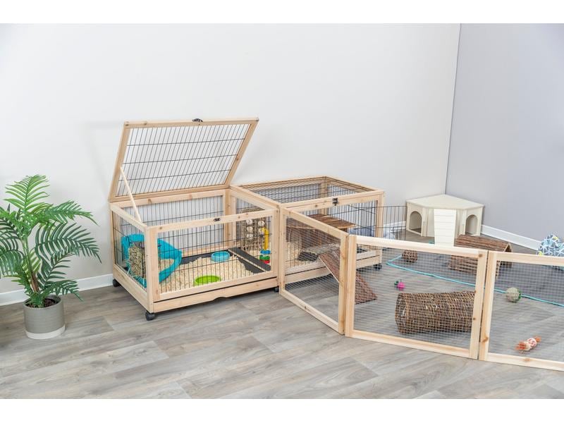 Trixie Freilaufgehege 150 x 50 x 60 cm, Holz/Metall, Indoor Optimal als Schlafdomizil