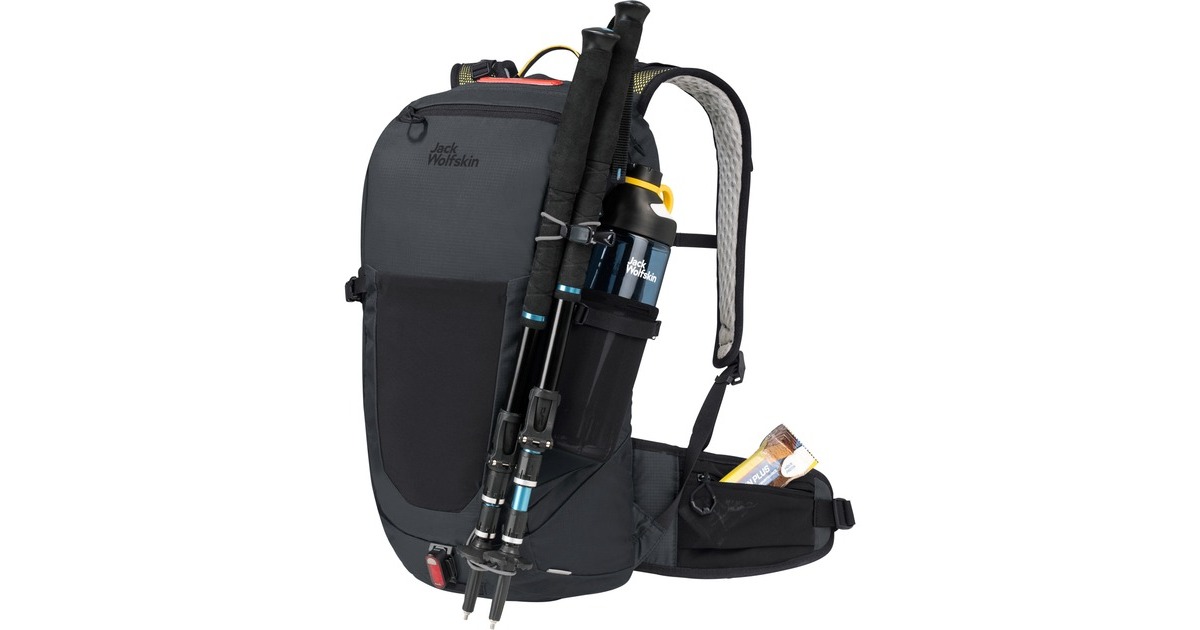 Jack WolfskinWolftrail 22 RECCO rugzak  (Donkergrijs, RECCO zoeksysteem, 22 liter)