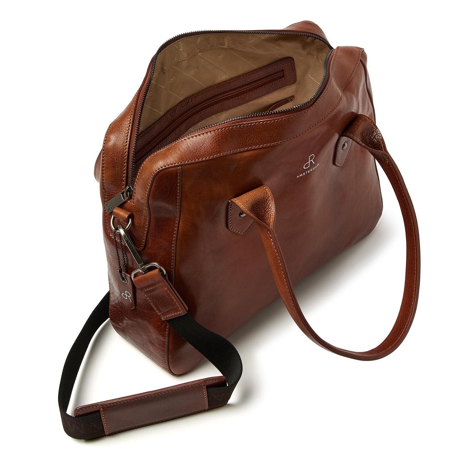 dR Amsterdam Apex Werktas cognac