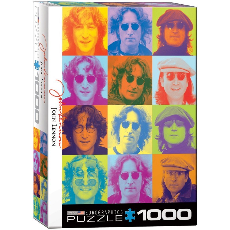 Puzzle 1000 pièces - John Lennon portrait coloré