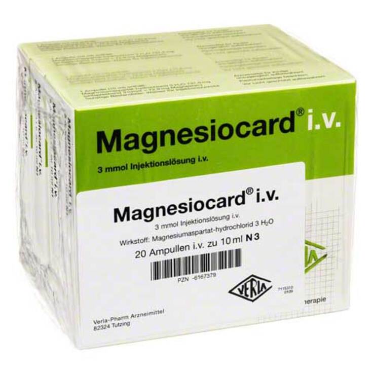 Magnesiocard i.v. Injektionslösung, 20X10 ml