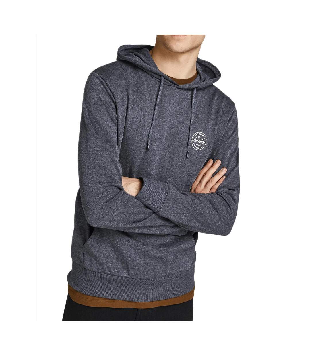 Sweat à capuche Gris Homme Jack & Jones Blocking 12205081