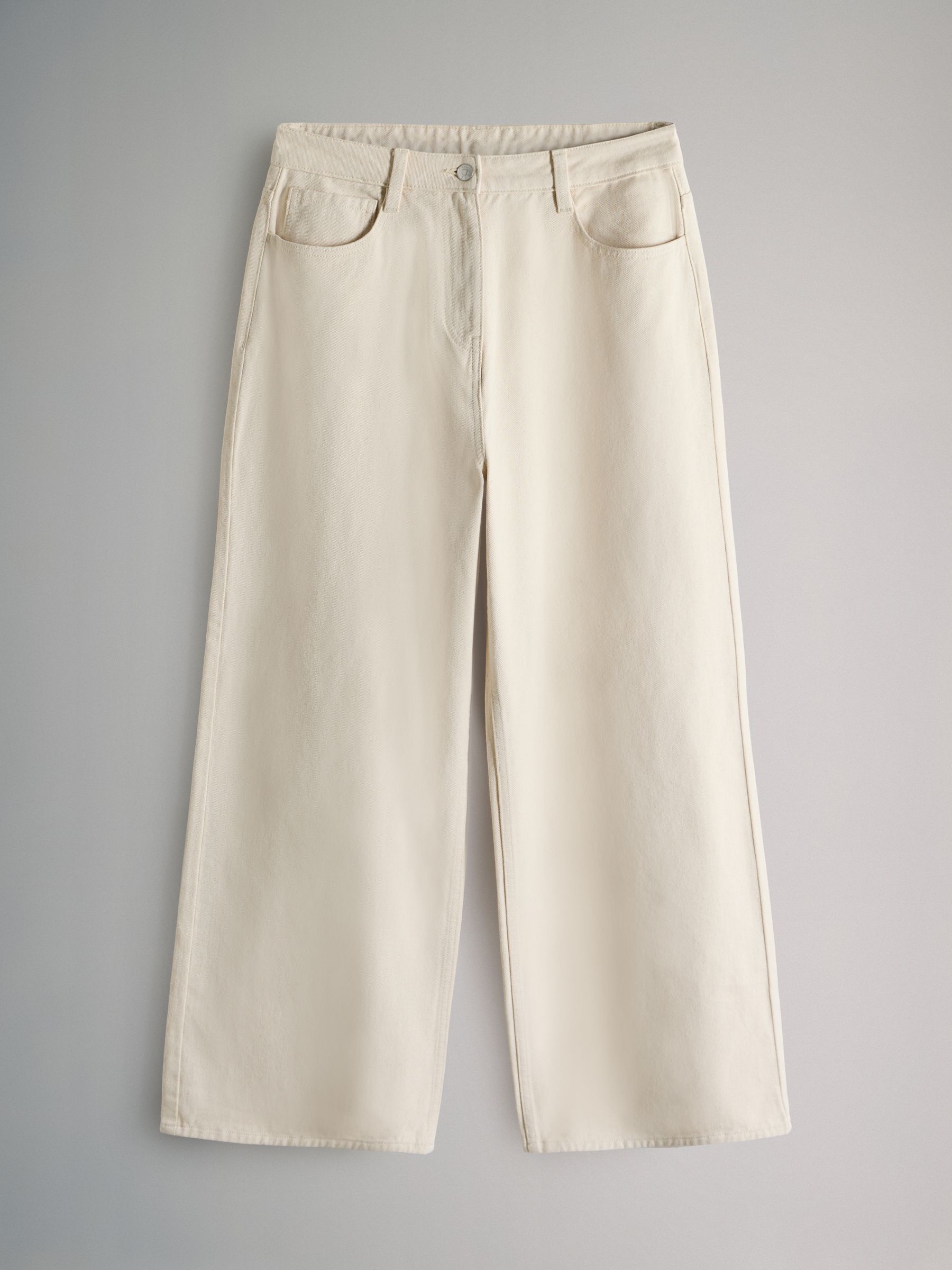 Crème/Chocoladebruin - The Set - 2 denim jeans met rechte pijpen