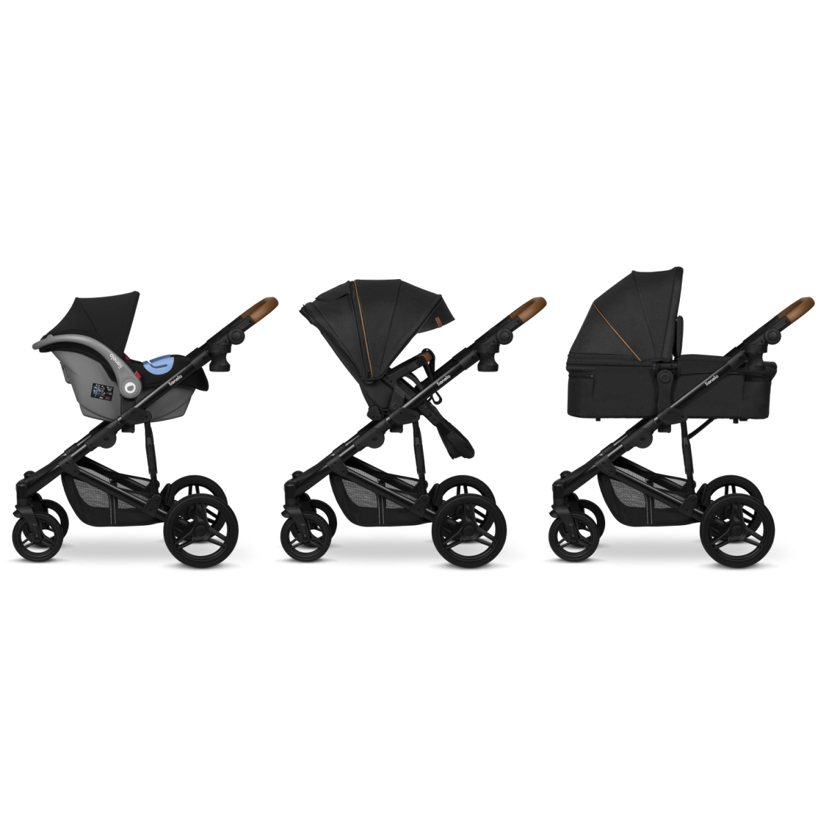 lionelo Poussette trio combinée 3en1 Mari Tour Black Onyx