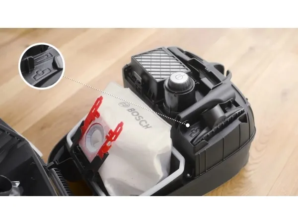 Bosch BGB41PET1, 700 W, Beholder vakuum, Dry, Støvpose, 4 L, HEPA