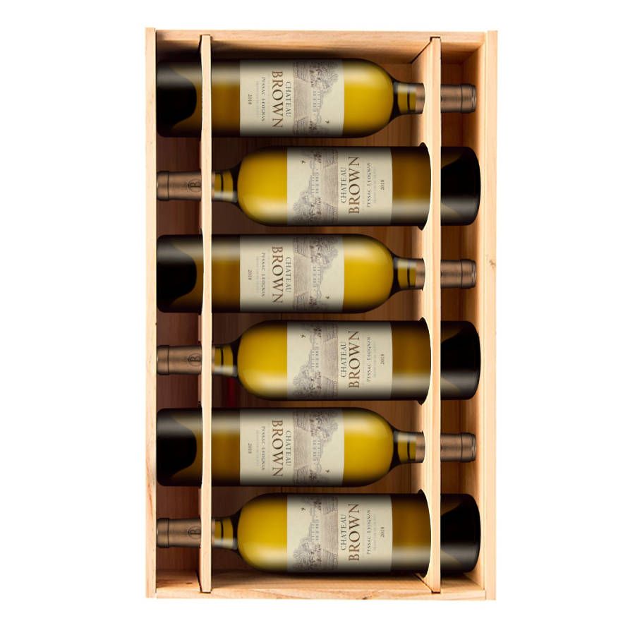 Château Brown 2018 - 6 bouteilles & Caisse bois