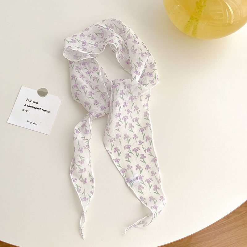 Frior - Bandana met bloemenprint en mesh (verschillende ontwerpen)