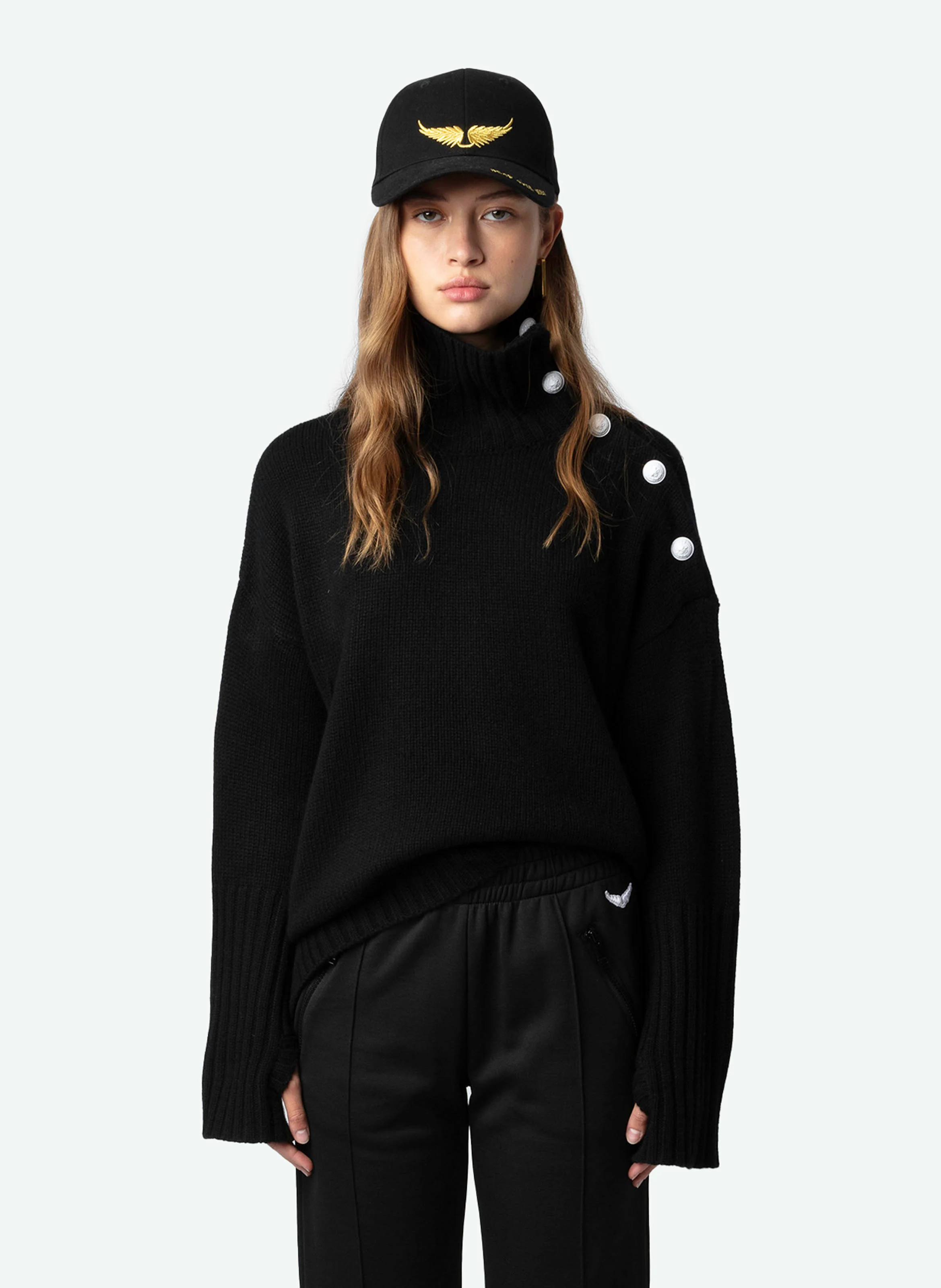 CHILL - Pantalon de jogging droit large | Noir