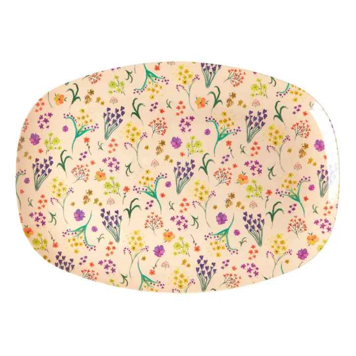 Rice Assiette rectangulaire Wild flower