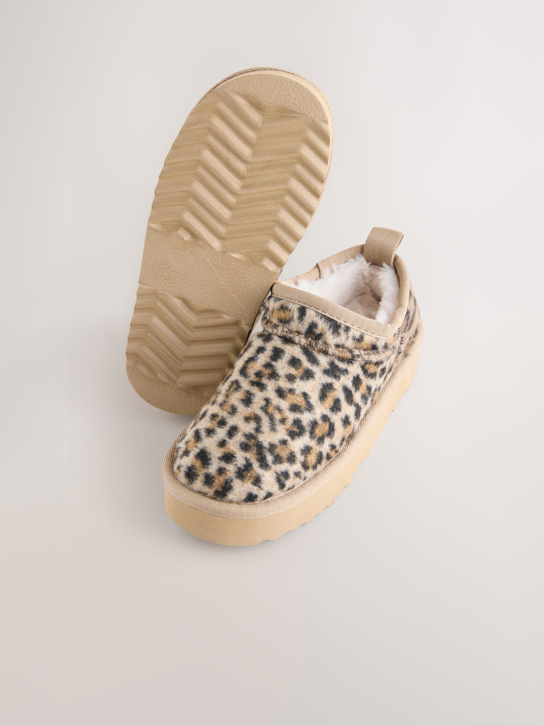 Dierenprint - Lage schoenen Shoot fleece gevoerde pantoffels