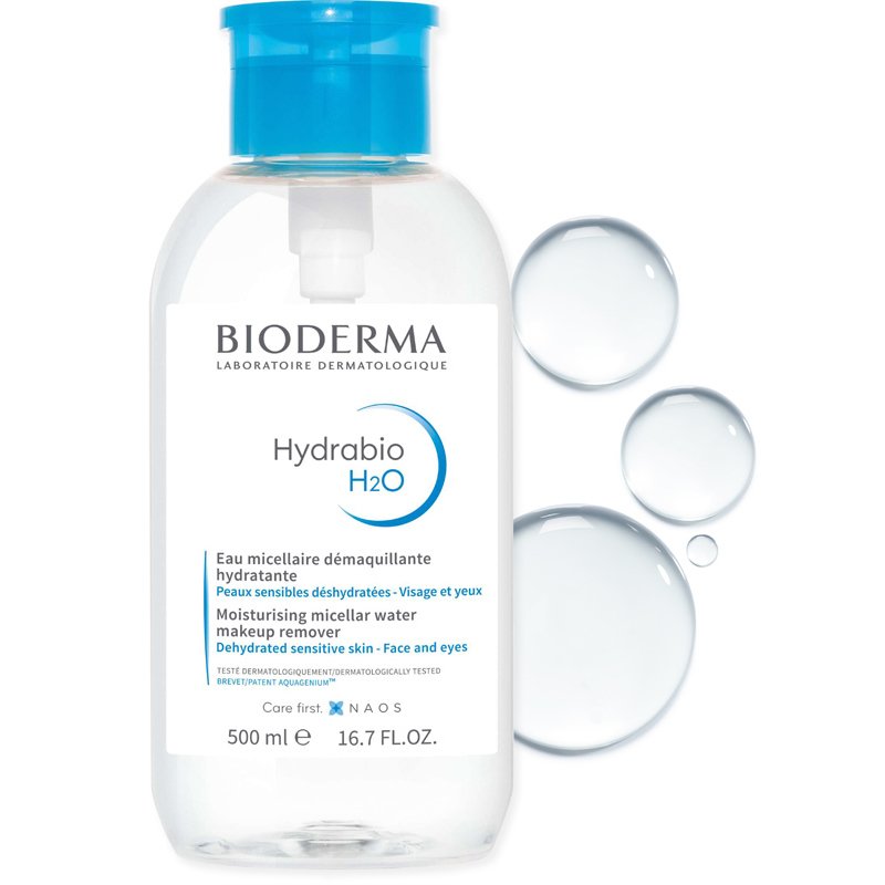 Bioderma Hydrabio H2O Micellar Water W. Pump 500 ml (Limited Edition)