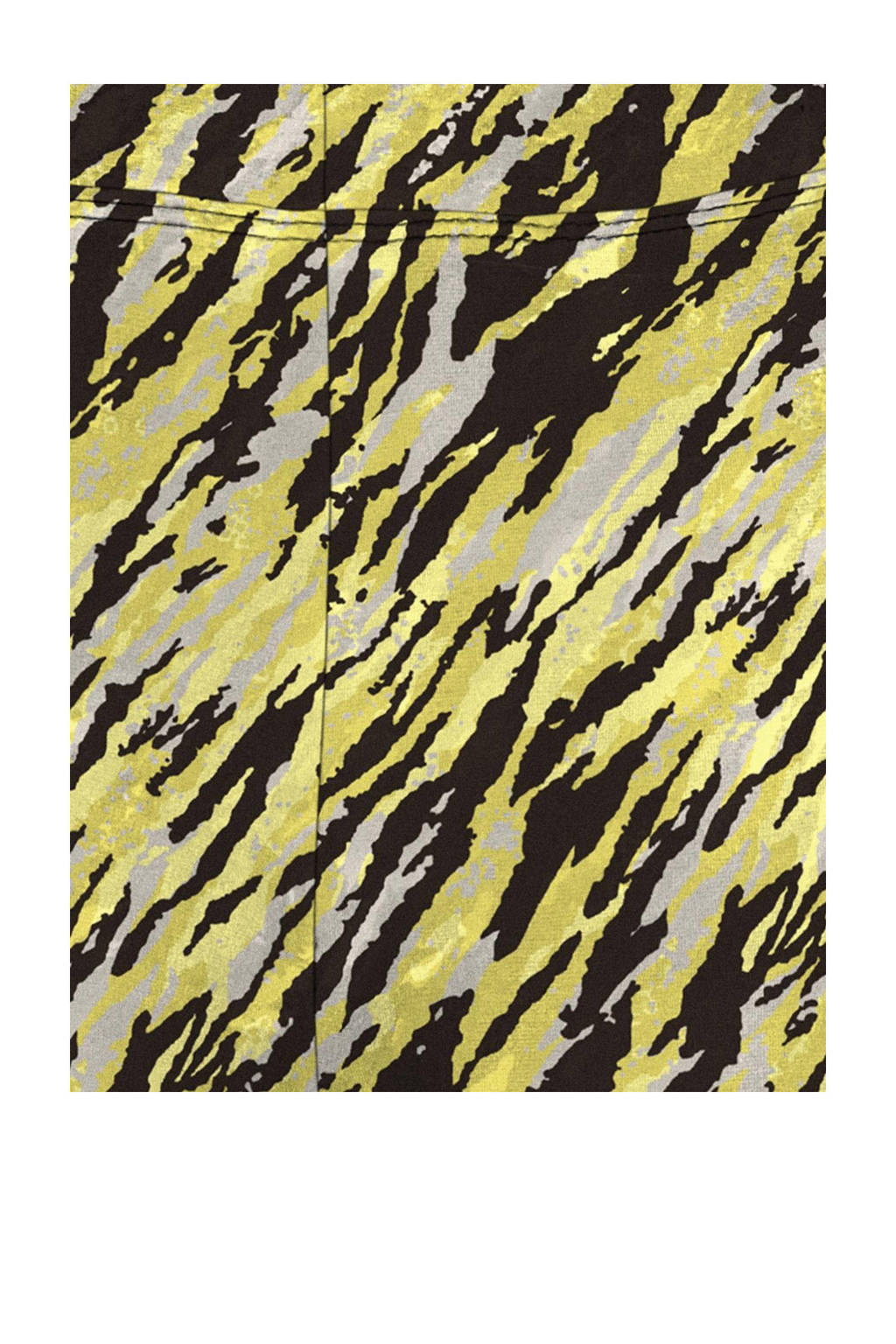 ONLY flared broek KOGPAIGE met all over print geel/zwart