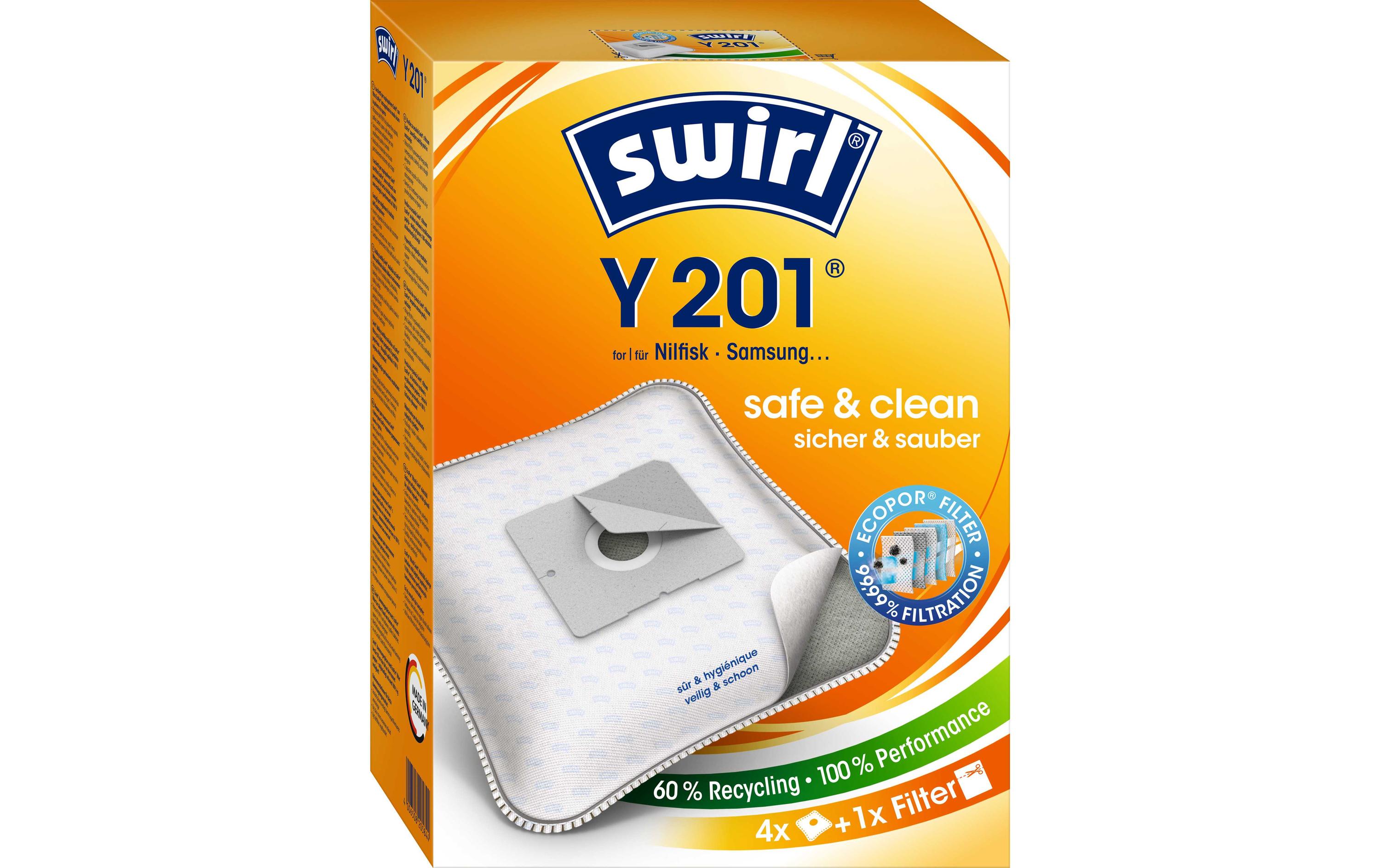 Staubfilterbeutel Y 201 EcoPor 4 StückStaubfilterbeutel