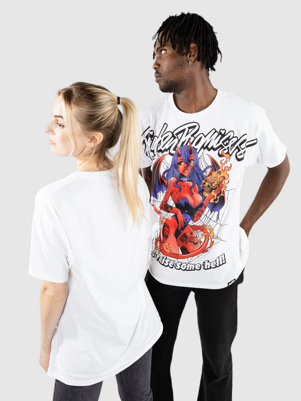 Broken Promises 24Hell Raiser T-Shirt white
