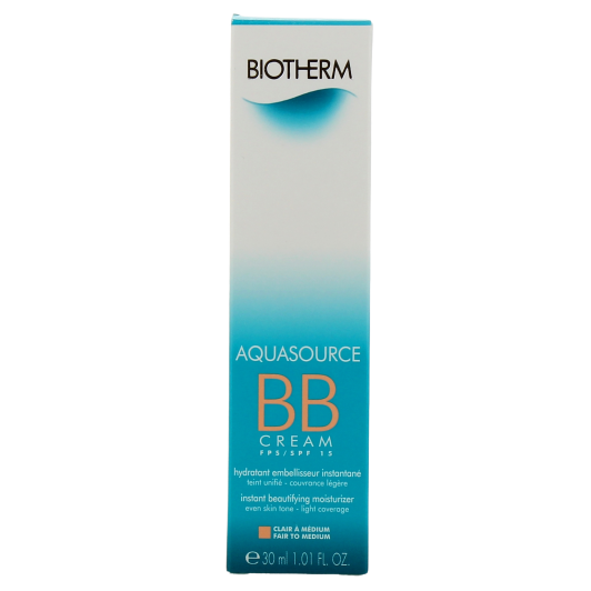 BB crème Aquasource Biotherm - Peaux claires et dorées