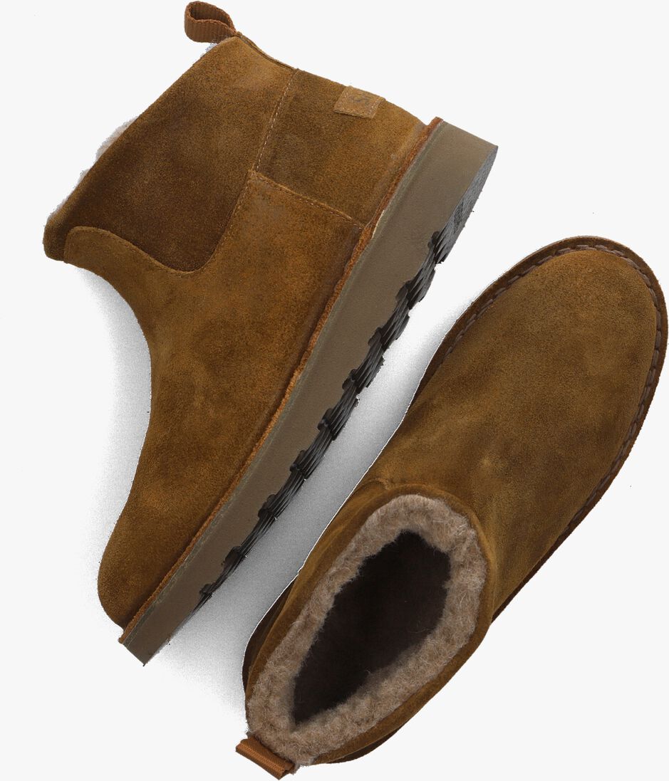 bruine shabbies vachtlaarzen palissa ankle boot