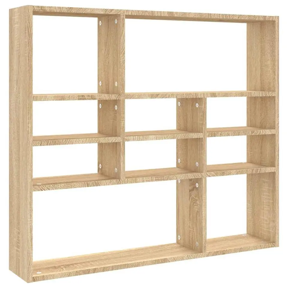 vidaXL - Wandmeubel - Bruin - Bewerkt hout