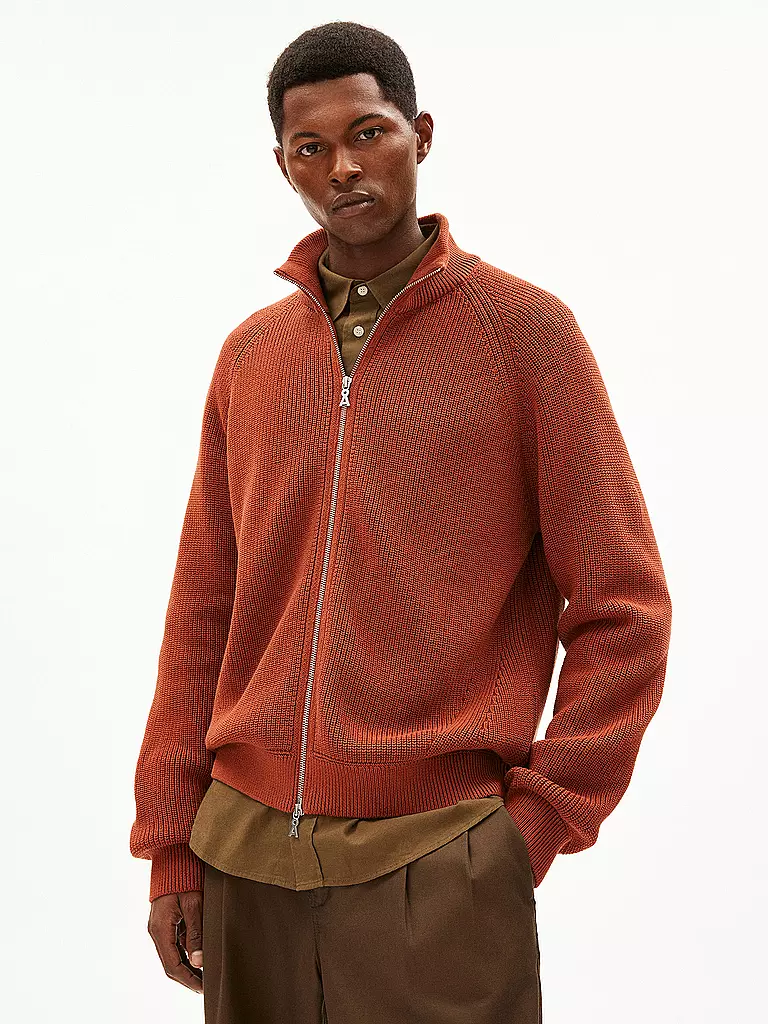 ARMEDANGELS Strickjacke AARTYOM orange