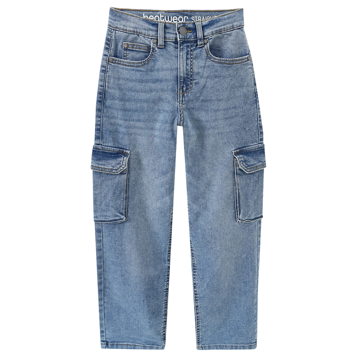 Beatwear Jungen Straight-Jeans im Cargo-Style blau