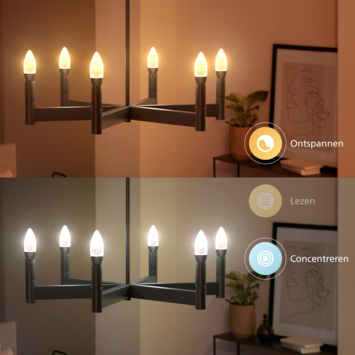 Philips Hue White Ambiance kaars E14 5W 350 lumen 2pack