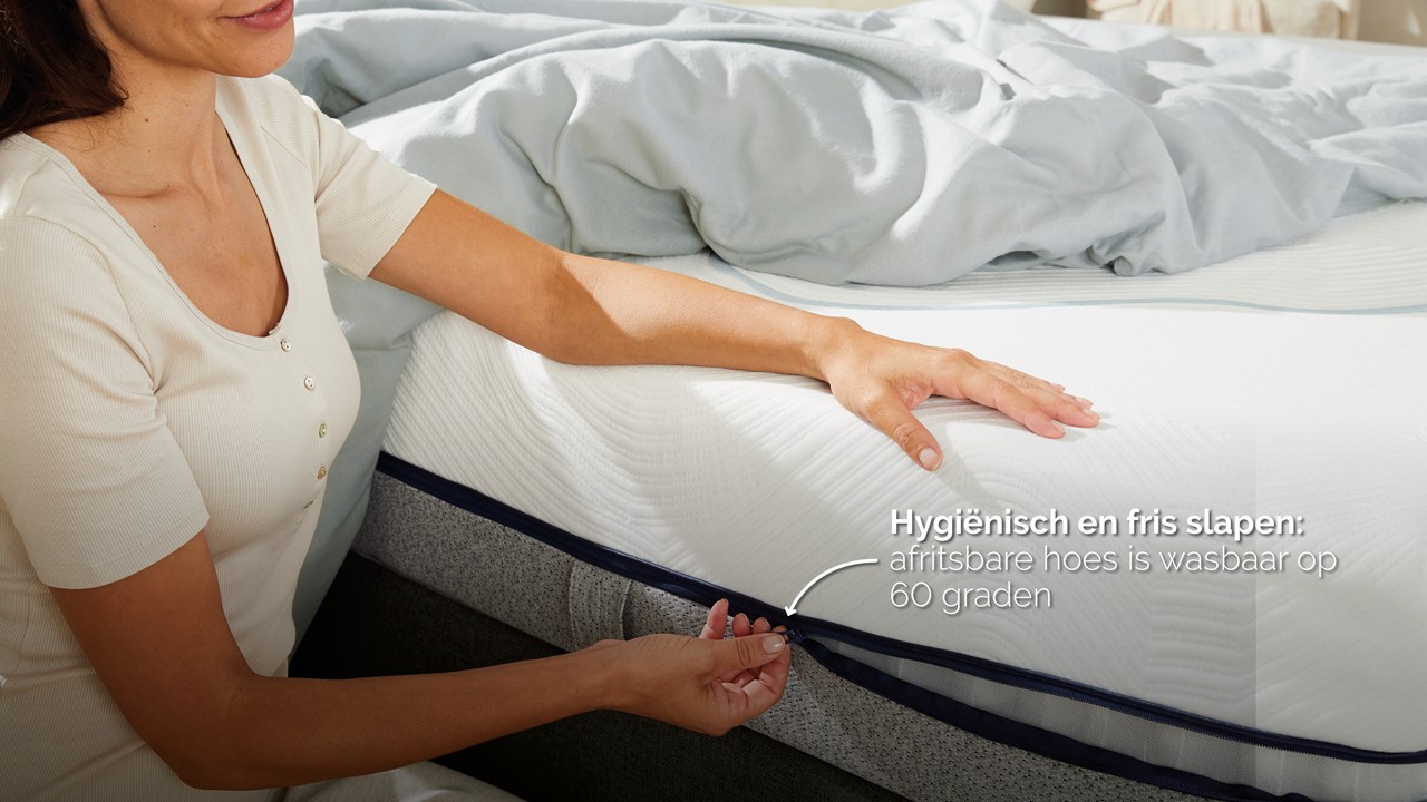 Boxspring Autentik Tunn met B Bright Platinum 200 matras black
