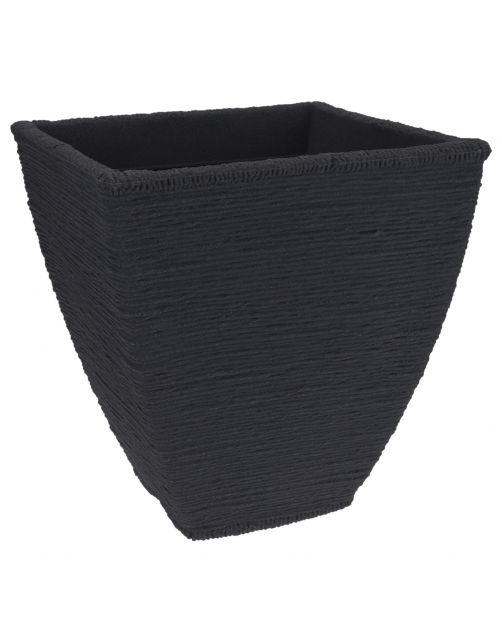 Homestyle Bloempot Gerib Vierkant - Bloempotten - 40x40x42 cm Donkergrijs