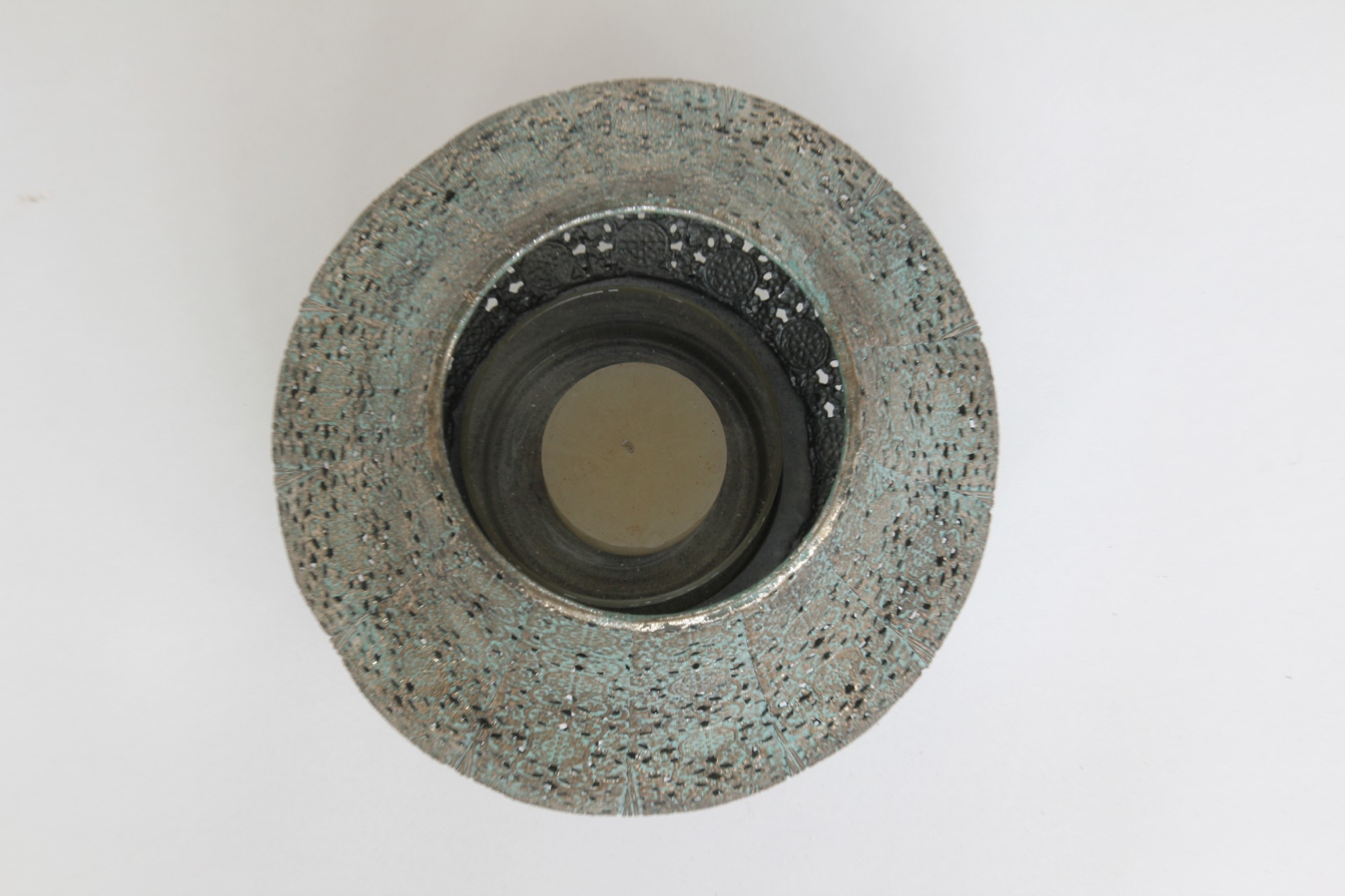 Windlicht 'Coorow', antik gold, Ø 16 cm, H 16,5 cm von fischer's lagerhaus
