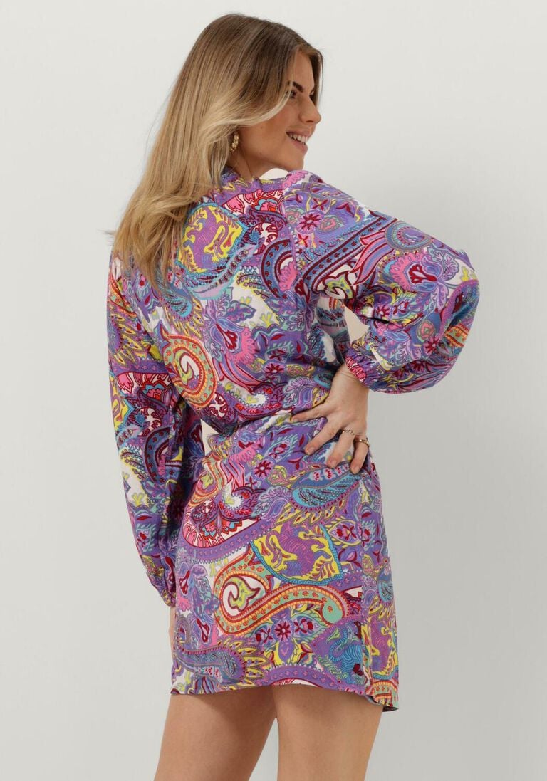 ALIX THE LABEL multi alix the label mini jurk paisley wrap dress