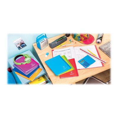 Clairefontaine Koverbook - Cahier polypro 24 x 32 cm - 48 pages - grands carreaux (Seyes) - orange