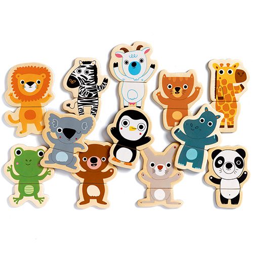 Djeco houten magneten jungle (24st) DJ03118
