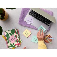 Bloc-notes Super Sticky Recycling Notes, rose/jaune