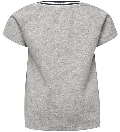 Hummel T-Shirt - HMLDemi - Graumeliert meliert m. Glitzer