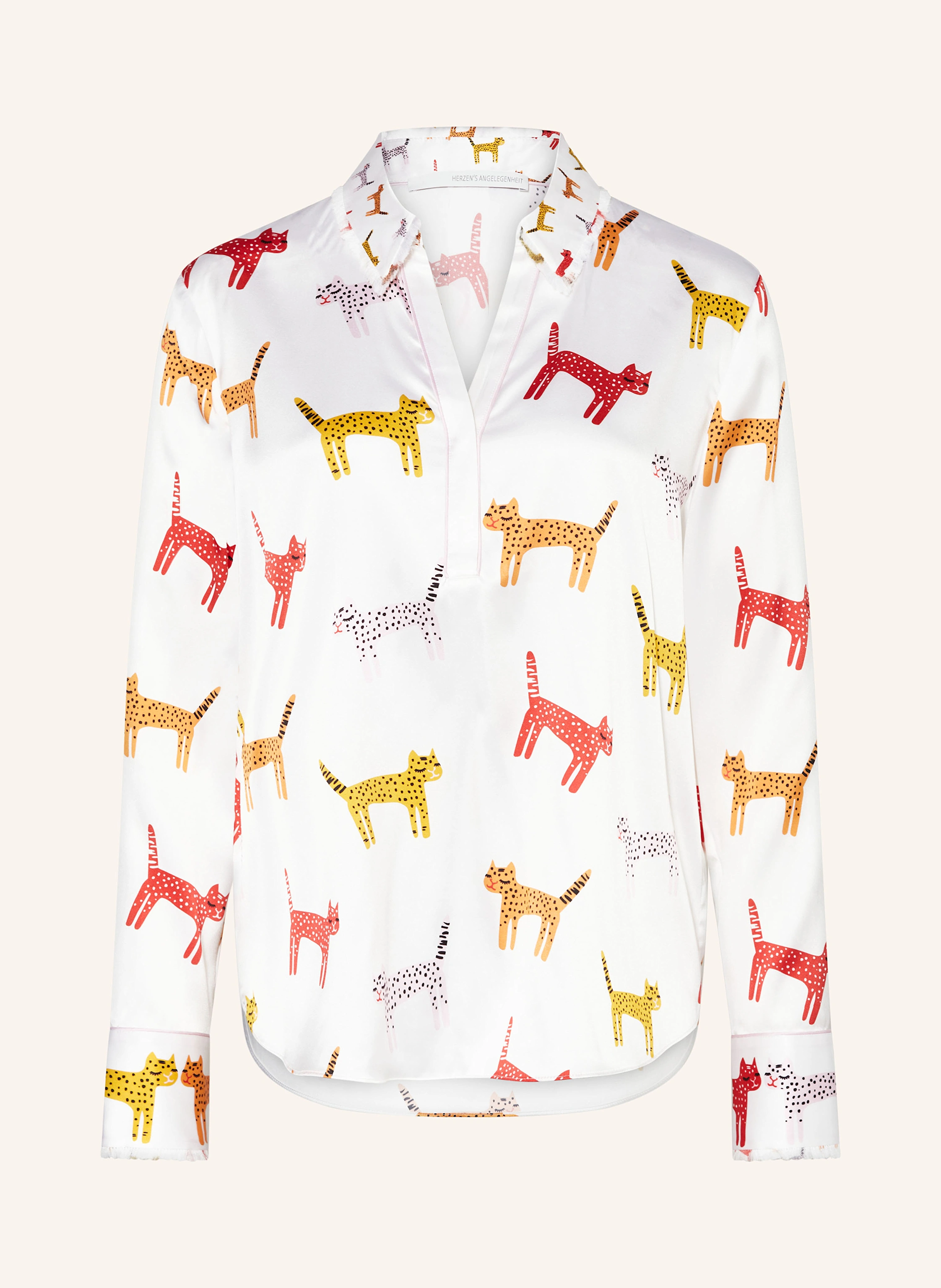 HERZEN'S ANGELEGENHEIT Blusenshirt aus Seide