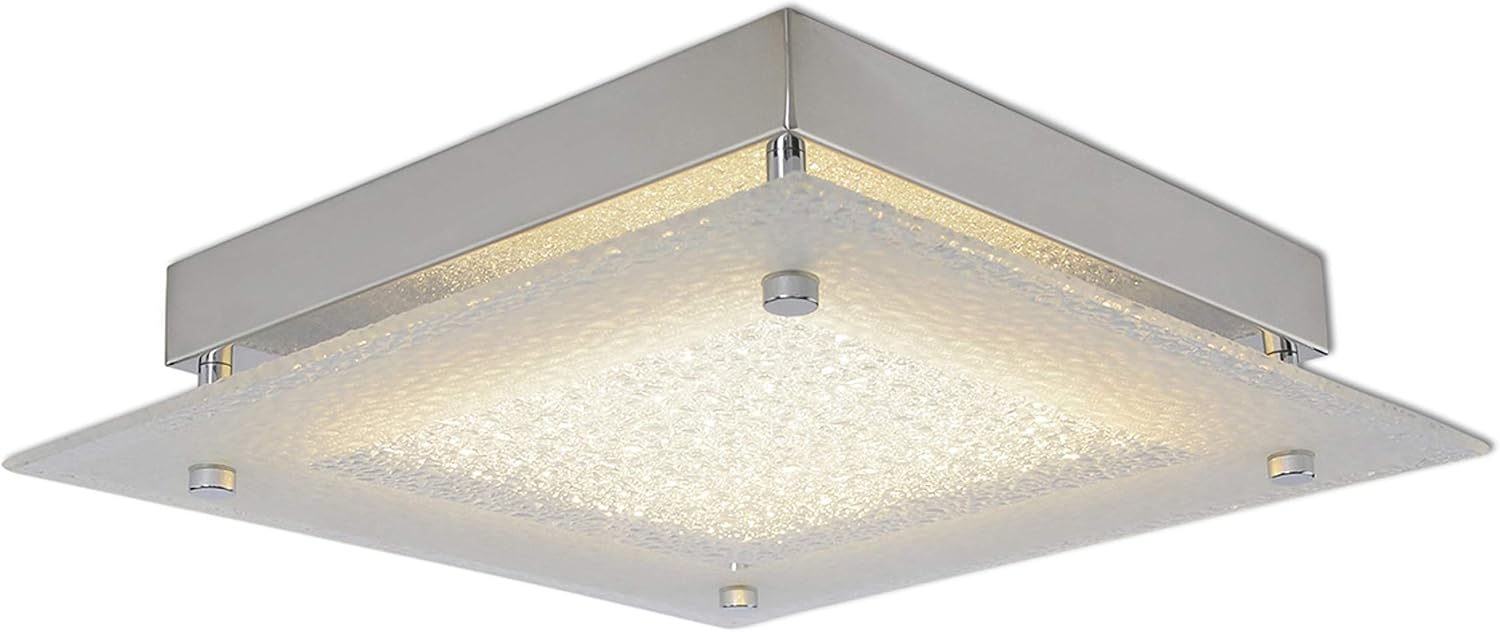 Näve Leuchten Deckenleuchte Led-Deckenleuchte Kristalloptik klar