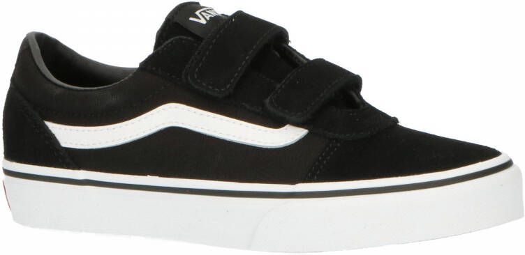 Vans Youth Ward V Suede Canvas Jongens Sneakers Black White