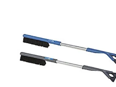 Isskraber med børste 77cm - Aluminium skaft og med vendbar klinge