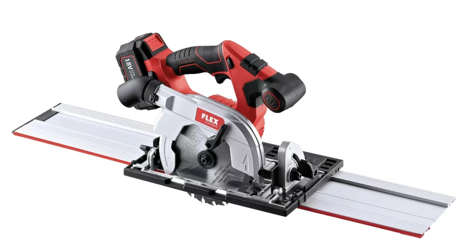 Flex CS 62 18.0-EC/5.0 Set 18V Li-Ion accu handcirkelzaag set (2x 5,0Ah accu) in L-Boxx - 165mm