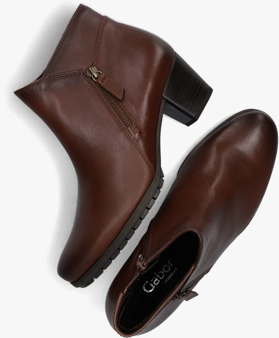 GABOR cognac gabor enkellaarsjes 603.1