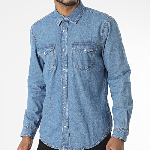 Chemise Jean Manches Longues Bane Bleu Denim