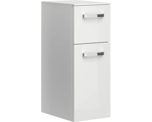 Pelipal xpressline 4010 badkamermeubelset, BxHxD 144 x 200 x 45 cm, hoogglans witte fronten, met witte keramische wastafel, 4010.0800112090