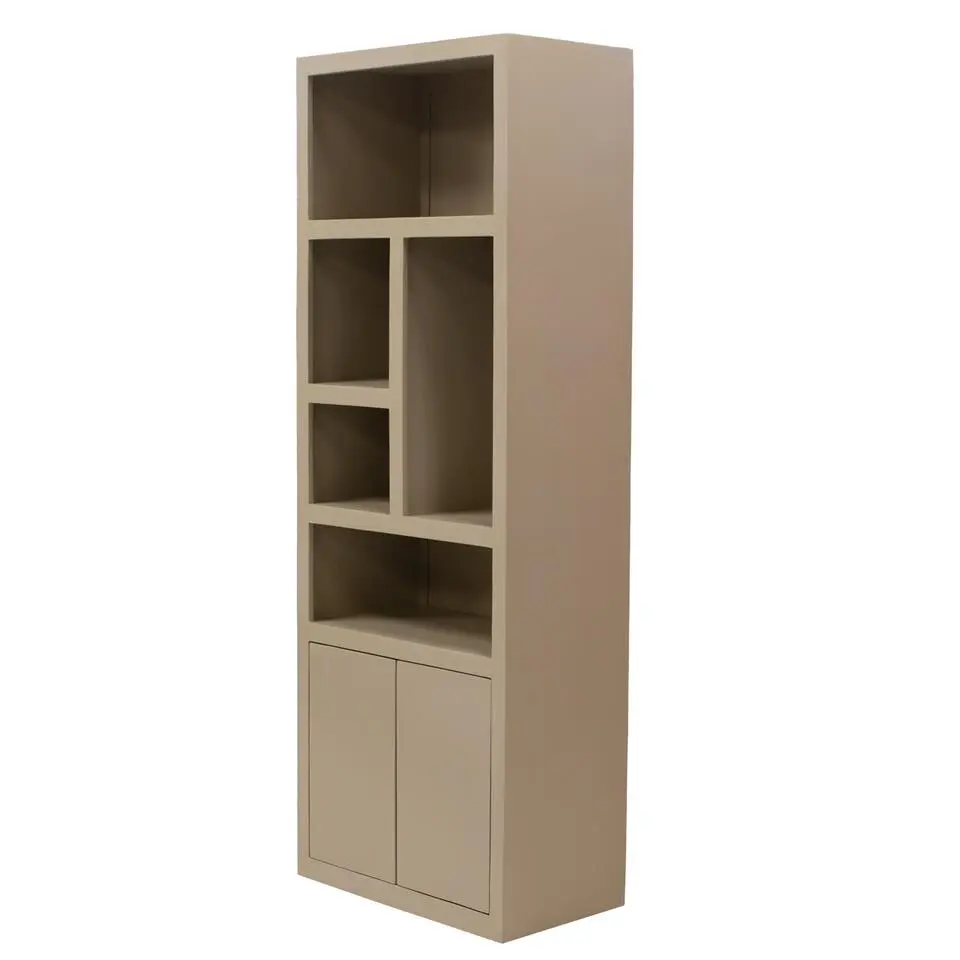 Wandkast Hardhout Beige - 80x45x220cm - Xander
