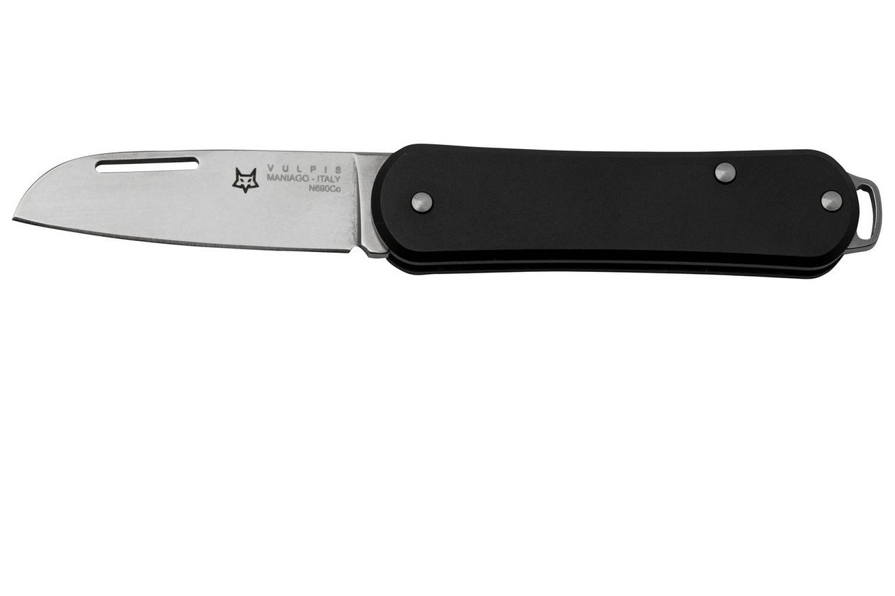 Fox Vulpis FX-VP108BK, N690Co, Aluminium Black, zakmes