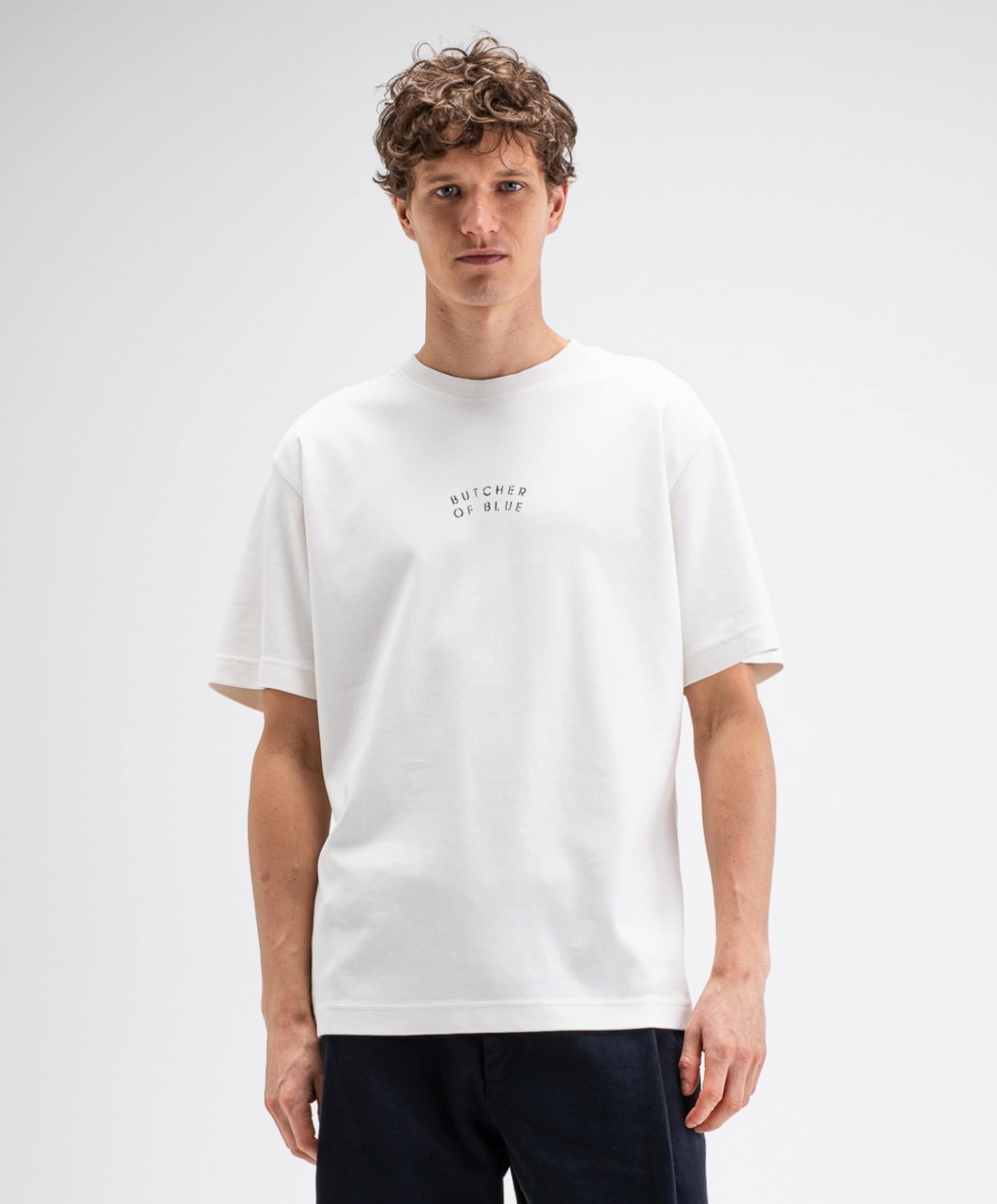 Butcher of Blue Heren T-shirt ecru