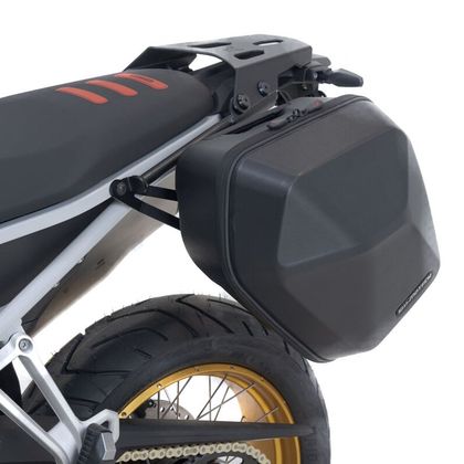 Sacoches cavalières SW-MOTECH SysBag WP M coté gauche (17-23 litres) complet avec support - Noir