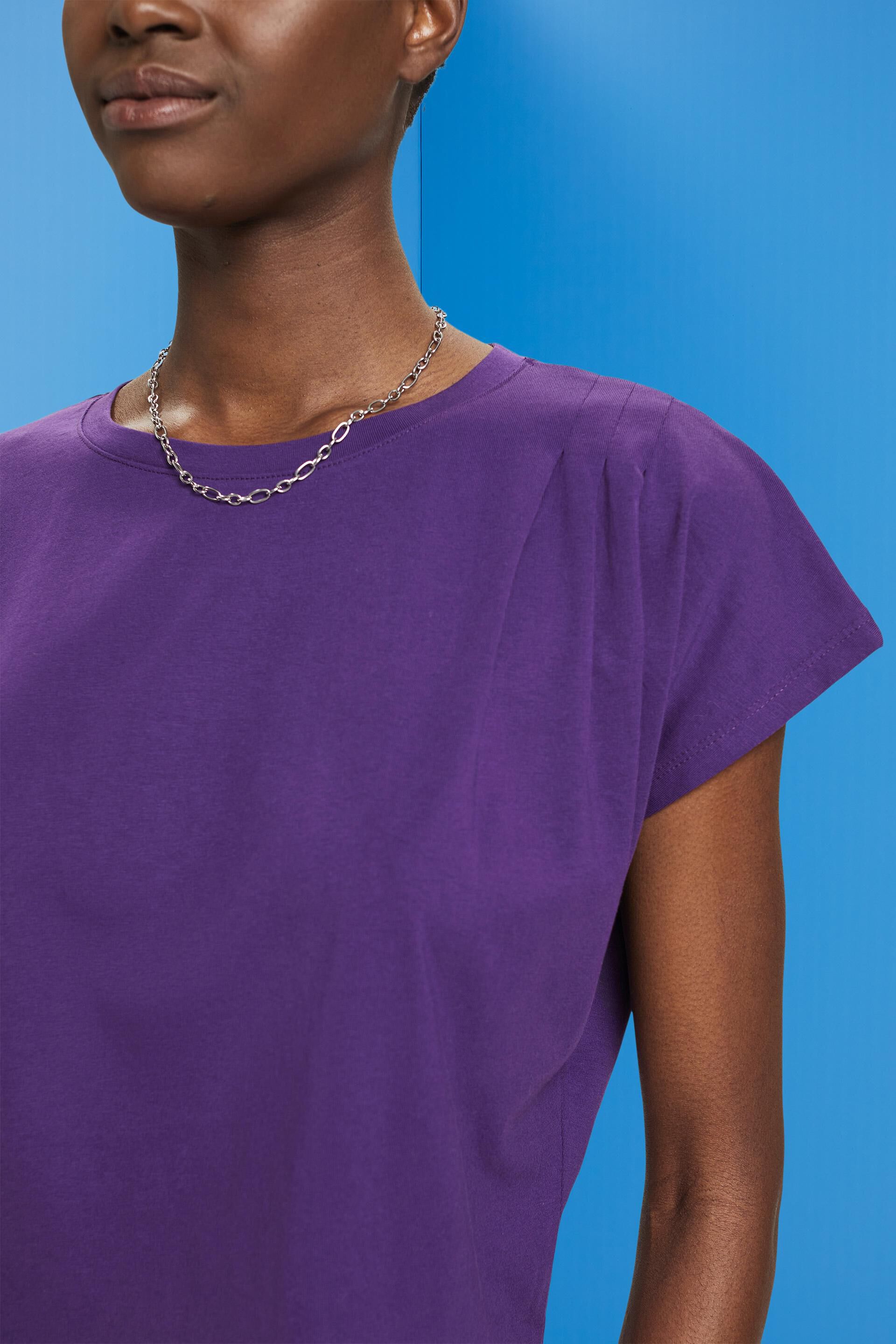 T-shirt à détail plissés
