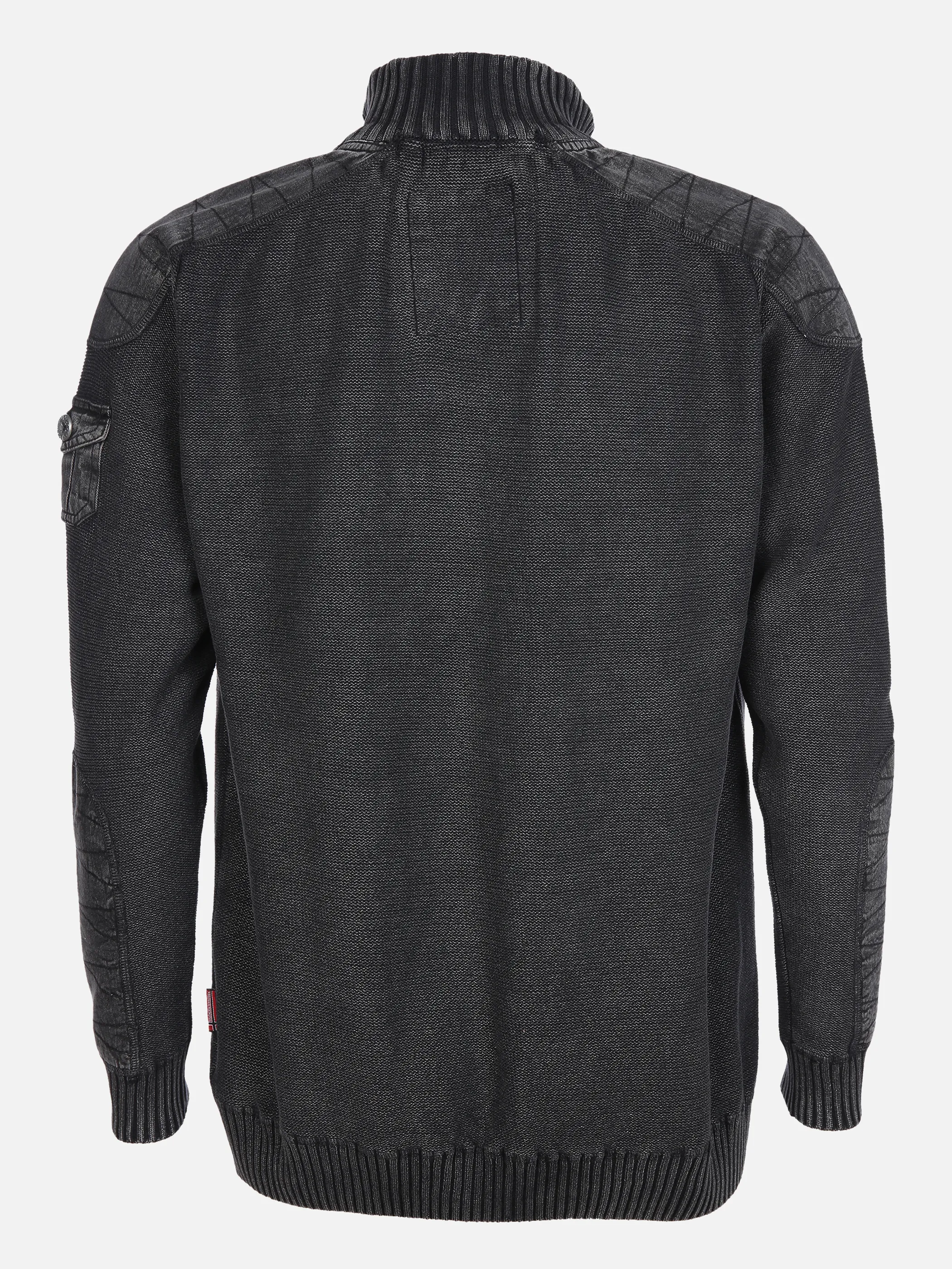 Herren Stricktroyer mit Stickerei-Applikation